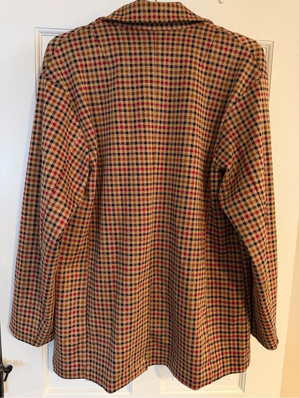 Avec Les Filles ANTHRO Tailored Blazer Jacket in Brown Plaid Size XL NEW NWT - Picture 5 of 8